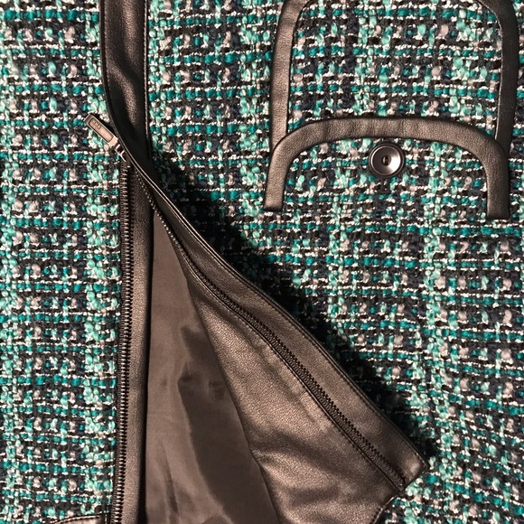 Hinge Tweed and Leather Coat/Jacket - Picture 5 of 12